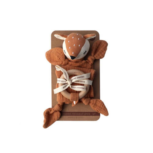 Organic Snuggle Lovie Blanket - Fawn