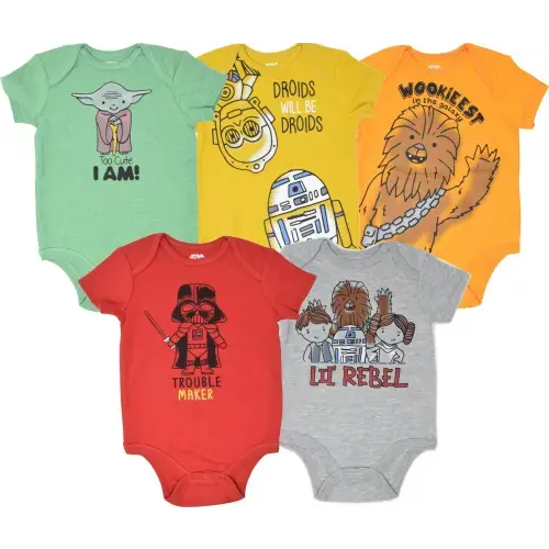Star Wars 5 Pack Bodysuits
