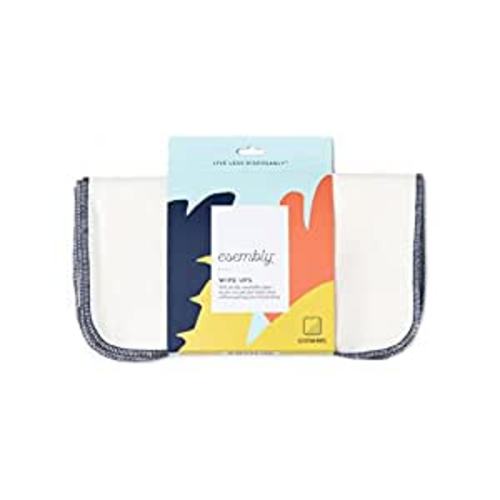 Amazon.com : Esembly Wipe Ups, Organic Cotton Reusable Baby Wipes, Soft and Sturdy Washable Cloth Diaper Wipes, One Size, 12-pk : Baby