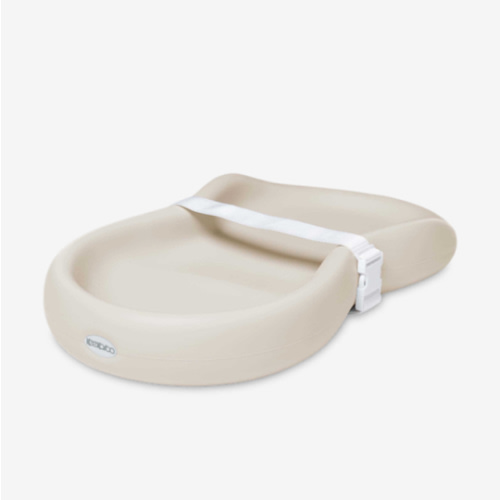 Keekaroo Peanut Changer Baby Vanilla– The Original Made in USA Easy-to-Clean Changing pad and The only Shell Over Foam, Fully Water Repellant