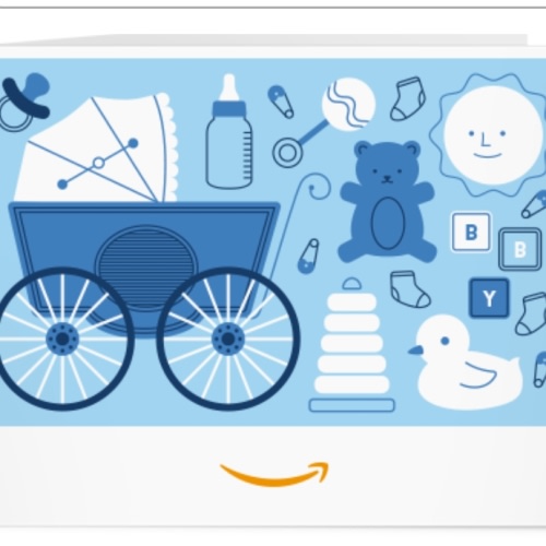 Amazon.com: Amazon Gift Card - Print - Baby Icons Blue: Gift Cards