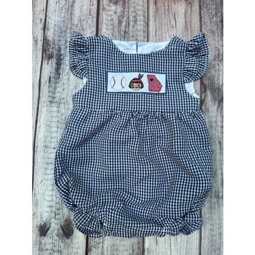 Atlanta Braves Gingham Seersucker Bubble