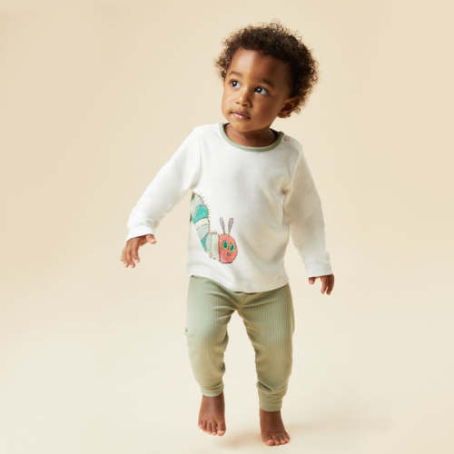 6-9 M The Very Hungry Caterpillar Tee & Leggings Outfit Caterpillar & Sage / 0 - 3 M