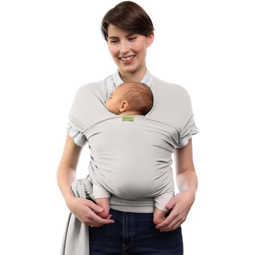 Boba Baby Wrap Carrier - Original Baby Carrier Wrap Sling for Newborns - Baby Wearing Essentials - Newborn Wrap Swaddle Holder, Newborn to Toddler Infant Sling (Serenity Organic Stone)