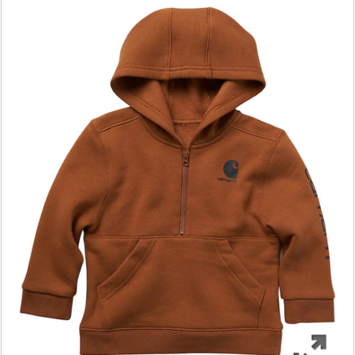 Boys' Long-Sleeve Half-Zip Sweatshirt (Infant/Toddler) | Kid's Best Sellers | Carhartt