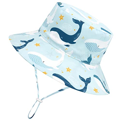 Baby Sun Hat Baby Boy Hats Toddler Hat UPF 50+ Bucket Hat for Baby Girls Infant Beach Hat with Wide Brim Kids Caps
