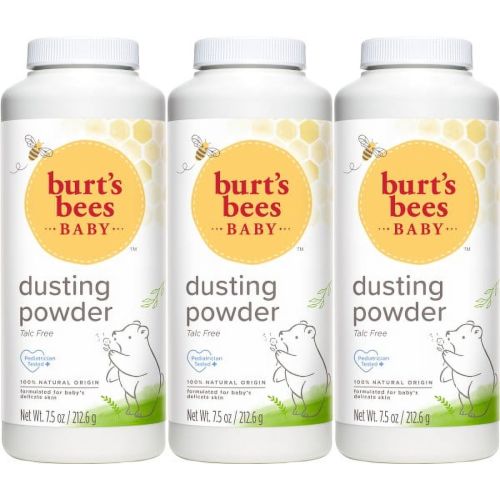 Burt's Bees Baby Hypoallergenic Dusting Body Powder, Clean, 7.5 oz (3 Pack)