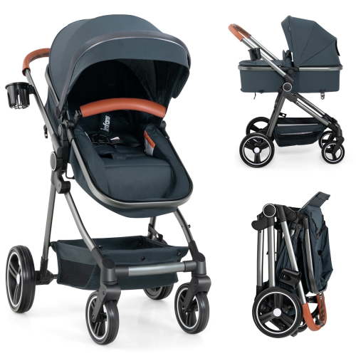 INFANS 2 in 1 High Landscape Convertible Baby Stroller, Model RRK150