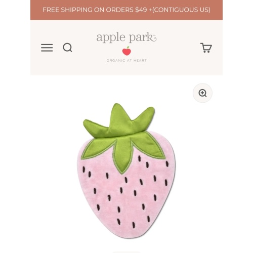 Mini Strawberry Crinkle Blankie