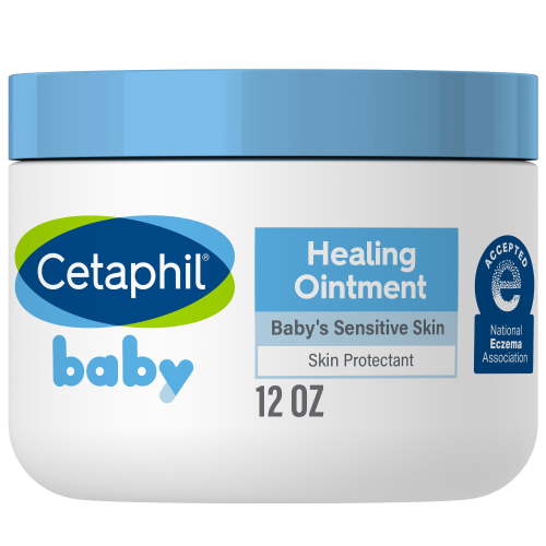 CETAPHIL Baby Healing Ointment, Multi-Purpose Skin Protectant for Baby's Sensitive Skin, 12 oz Tub, Shea Butter & Vitamin E