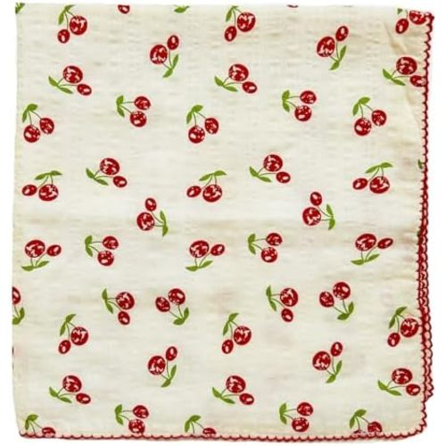 21"x21" Cotton Bandana for Women, Super Soft Textured Fabric, Kerchief, Neck Scarf for Women, All-Occasion Gift