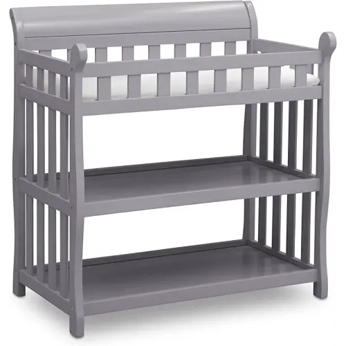 Delta Children Eclipse Changing Table with Changing Pad, Grey