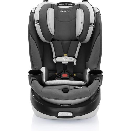 Evenflo Gold Revolve360 Slim 2-in-1 Rotational Car Seat with SensorSafe (Pearl Gray)