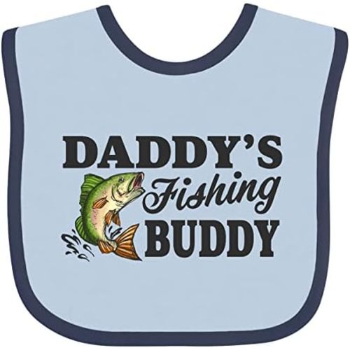 inktastic Daddy's Fishing Buddy Baby Bib