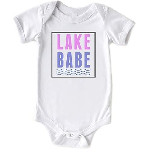 Lake Babe Baby Girl Summer Bodysuit