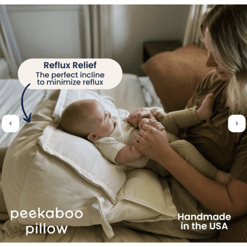 Peekaboo Pillow™ Official Site - Organic Infant Lap Pillow