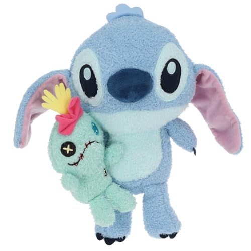 KIDS PREFERRED Disney Baby Stitch with Little Scrump Cuteeze Collectible Plush Stuffed Animal Baby Toy, Disney Stitch Toys for Infants & Toddlers