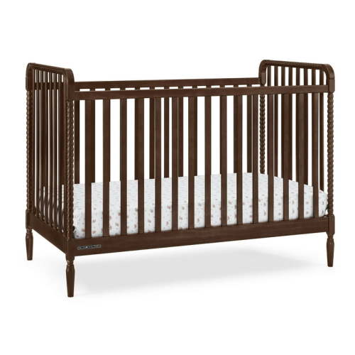 Delta Children Lily 4-in-1 Convertible Crib - Greenguard Gold Certified, Walnut Espresso