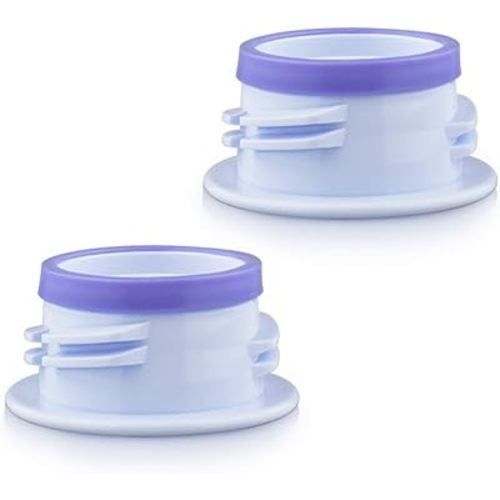 Maymom 3rd Gen Thread Changer or Bottle Converter; Allow Spectra S1 S2 Pump Wide Mouth Flange to Use Medela Bottle, Ameda Bottle (Narrow), Lifefactory, Dr. Brown Narrow, No Leak, No Fallen Bottle