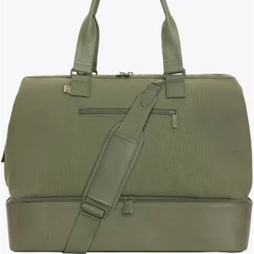BÉIS 'The Weekender' in Olive - Olive Green Duffle Bag & Weekend Bag