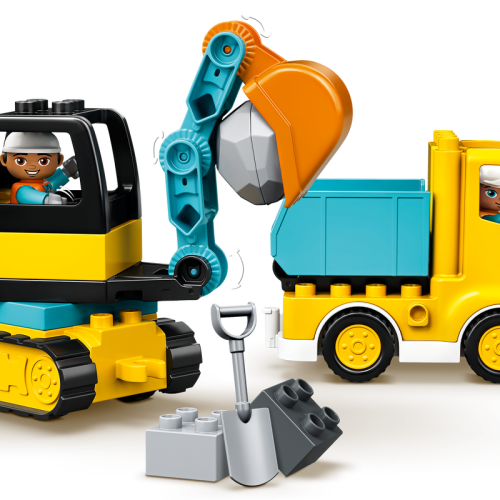 Truck & Tracked Excavator 10931 | DUPLO® | Buy online at the Official LEGO® Shop US