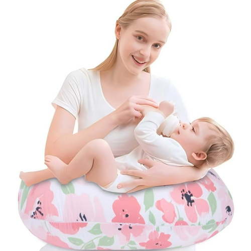Breastfeeding Support/ Baby lounger Pillow, with Removable Cover