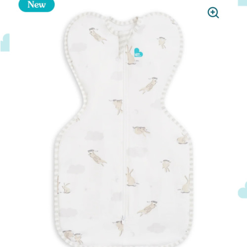 Swaddle Up™ 1.0 TOG Cotton White Cloud Bunnies
