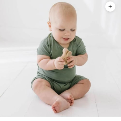 Succulent Mini Ribbed Shorty Romper