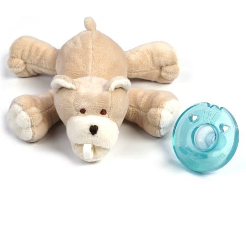 WubbaNub™ Plush Brown Bear & Detachable Pacifier Toy, Brown