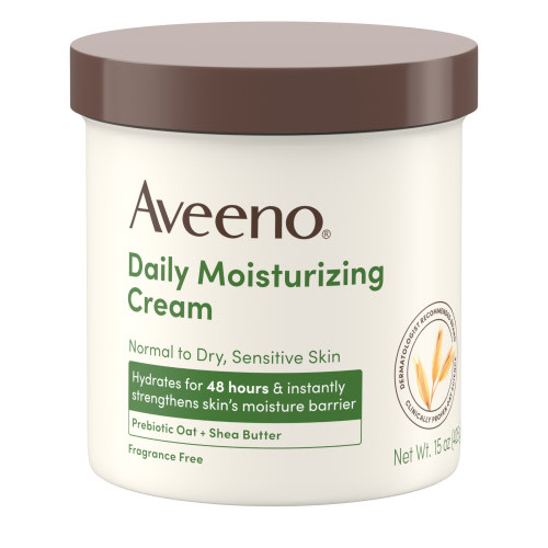 Aveeno Daily Moisturizing Cream for Normal, Dry, Sensitive Skin, 15 oz