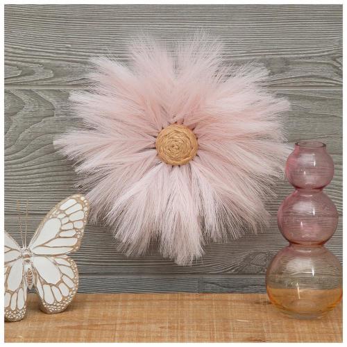 Pink Pampas Grass Flower Wall Decor