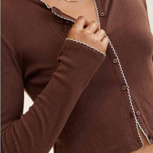 Aerie Off-Duty Pointelle Cardigan