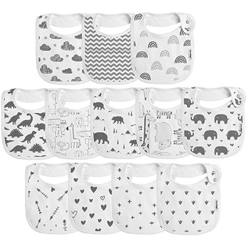 Baby Drool Bibs for Boys Girls,Baby Bibs for Teething and Drooling,Baby Boy Bibs,Baby Girl Bibs,Newborn Bibs for Baby