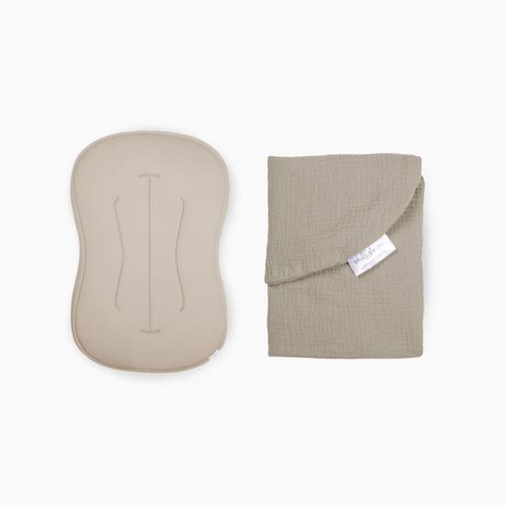 Lounger Curve + Muslin Cover Set | Birch