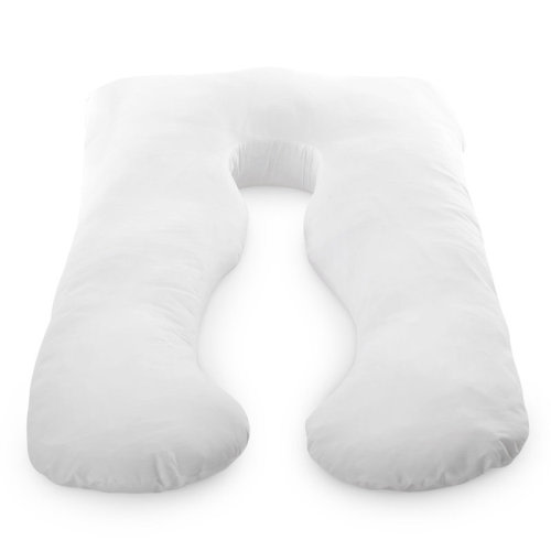 White Noise Delaware Hypoallergenic Down Alternative Total U Shaped Fiber Body Pregnancy Pillow "& Reviews" | Wayfair