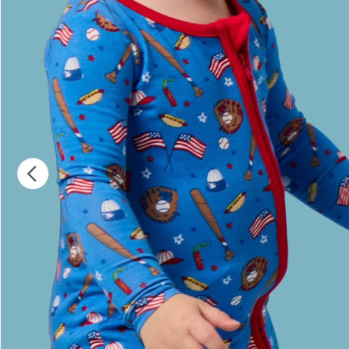 One Piece Footie Pajama, Bamboo Viscose