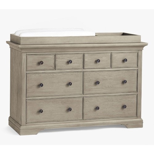 Larkin Extra Wide Changing Table Dresser & Topper | Pottery Barn Kids