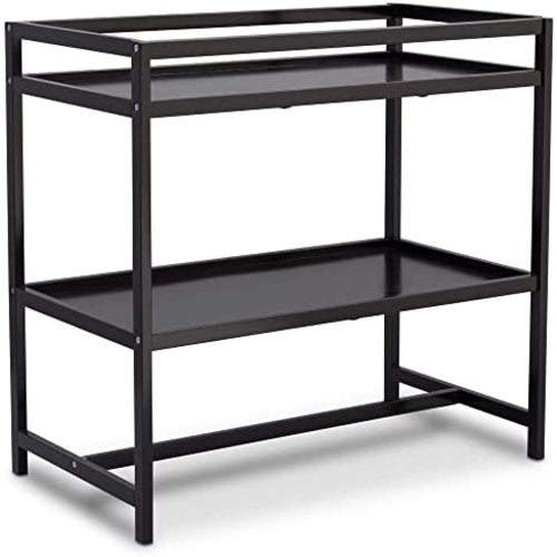 Delta Children Harbor Changing Table with Shelf - Greenguard Gold Certified, Black