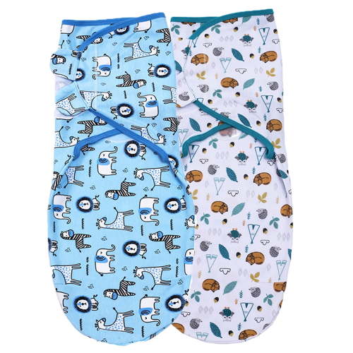 Baby Swaddle Wrap, Newborn Blankets for 0-6 Months Large, Adjustable Infant Sleep Sack, 2 Pack