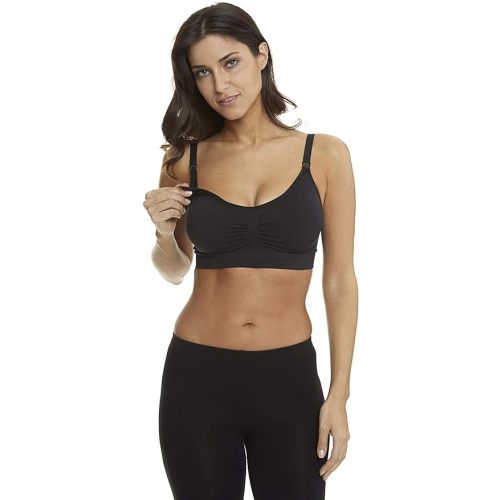 HOFISH 3PACK Full Bust Seamless Nursing Maternity Bras Bralette S-XXL with Extra Bra Extenders & Clips