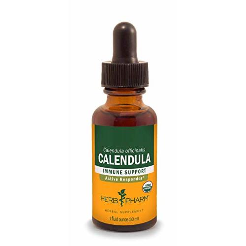 Herb Pharm Certified Organic Calendula Liquid Extract for Minor Pain Support - 1 Ounce