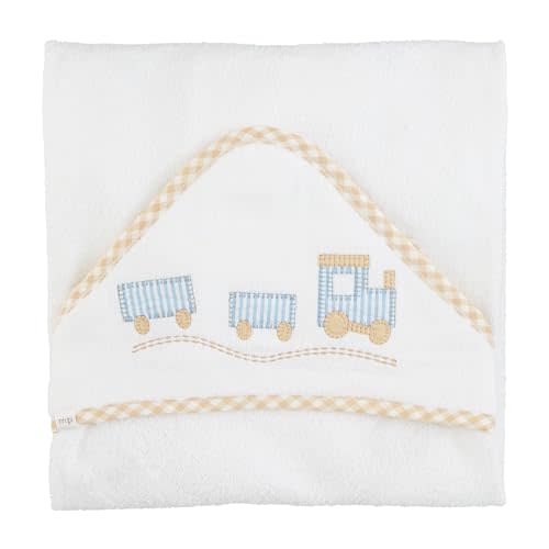 Mud Pie Kids Train Hooded Towel; 30" X 30"