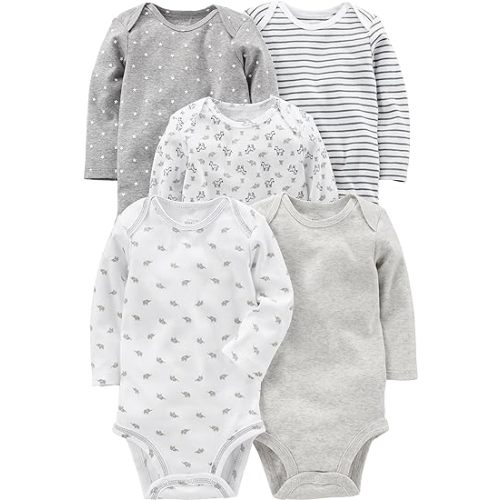 Simple Joys by Carter's unisex-baby 5-pack Long-sleeve Bodysuit