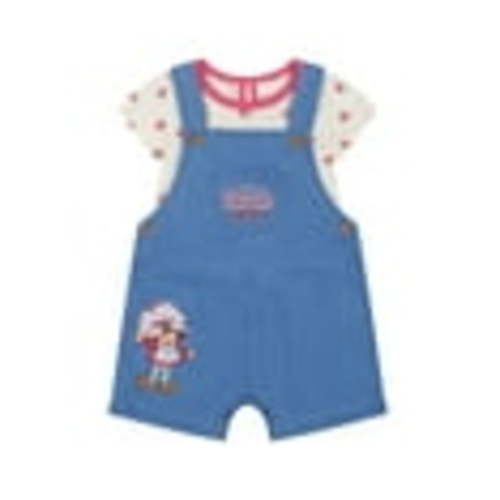 Strawberry Shortcake Baby Girl Shortall Set, Sizes 0/3 Months-24 Months