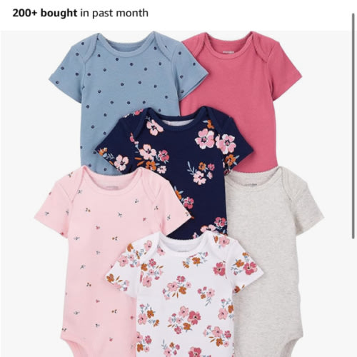 Simple Joys by Carter's Baby Girls' 6-Pack Sleeveless Bodysuit