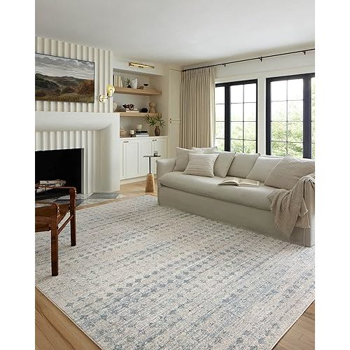 Loloi II Kamala Collection KAM-04 Sky/Dove 7'-10" x 10' Area Rug