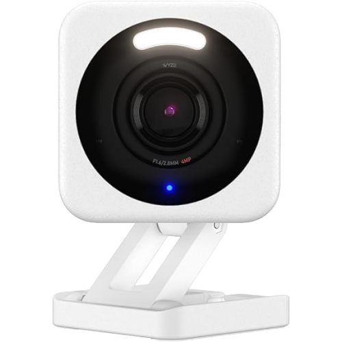 WYZE Cam v4, 2.5K WiFi Security Camera, Indoor/Outdoor Cameras for Home Security, Pet Camera/Baby Monitor, Motion Activated Spotlight/Siren, Color Night Vision, 2-Way Audio, Works with Alexa & Google