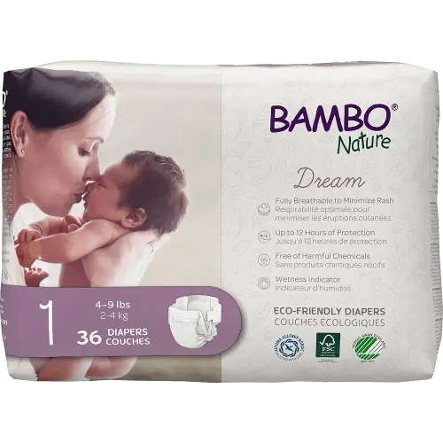 Bambo Nature Premium Baby Diapers - Size 1, 2, 3, 4, or 5