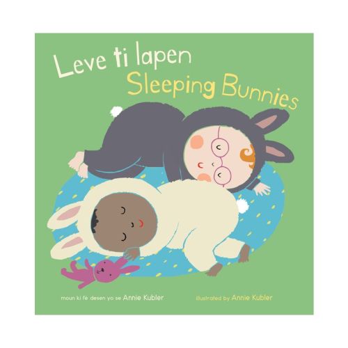 Leve Ti Lapen/Sleeping Bunnies - (Baby Rhyme Time (Haitian Creole/English)) (Board Book)