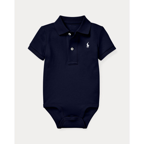 Soft Cotton Polo Bodysuit | Ralph Lauren